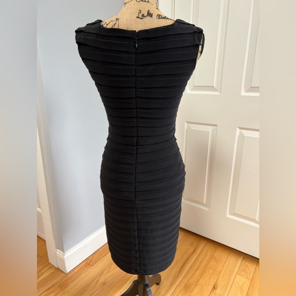 Adrianna Papell black dress, size 4P - Picture 3 of 4